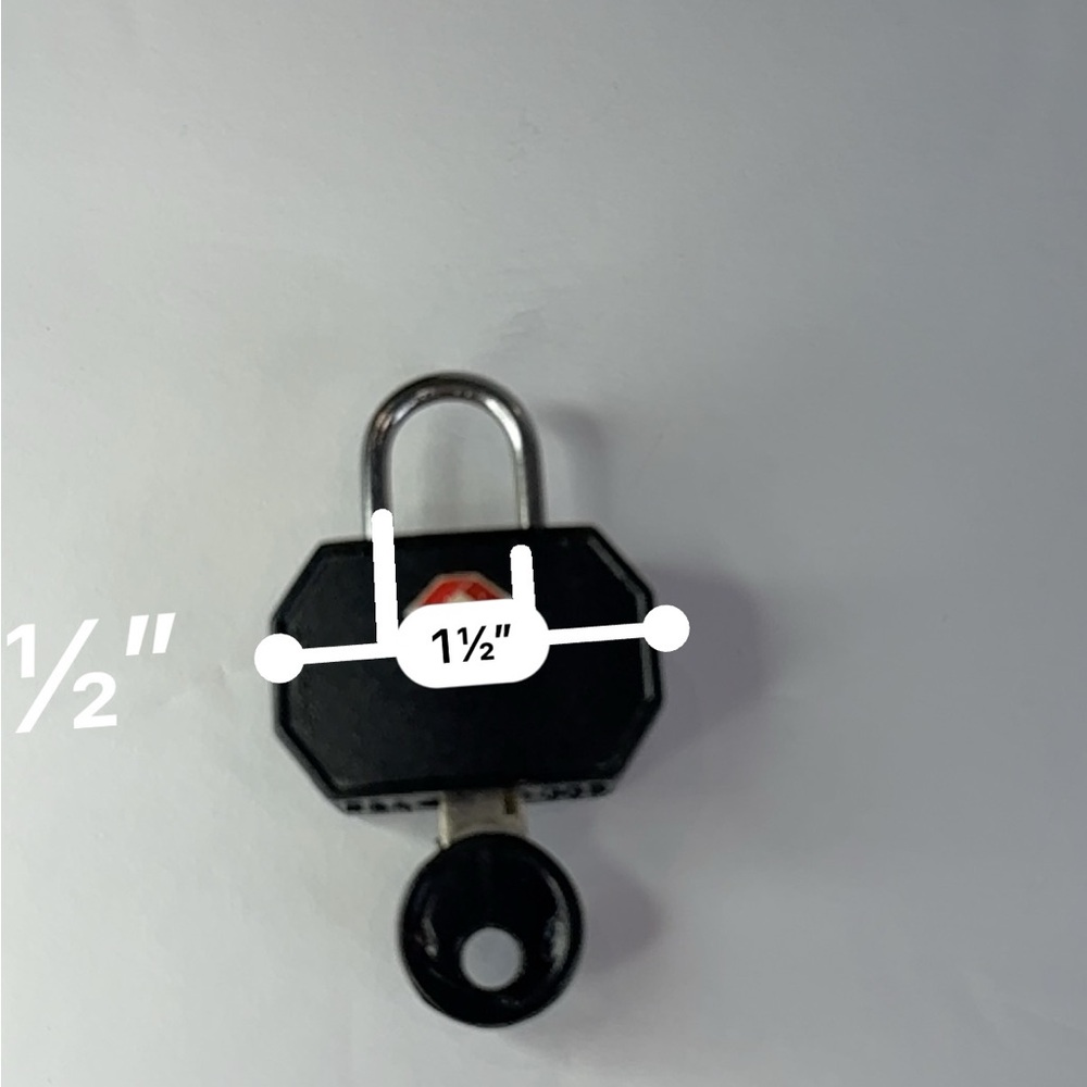 TSA 007 Travel Luggage Lock Compact Black Security Padlock 🔒 - Picture 5 of 12